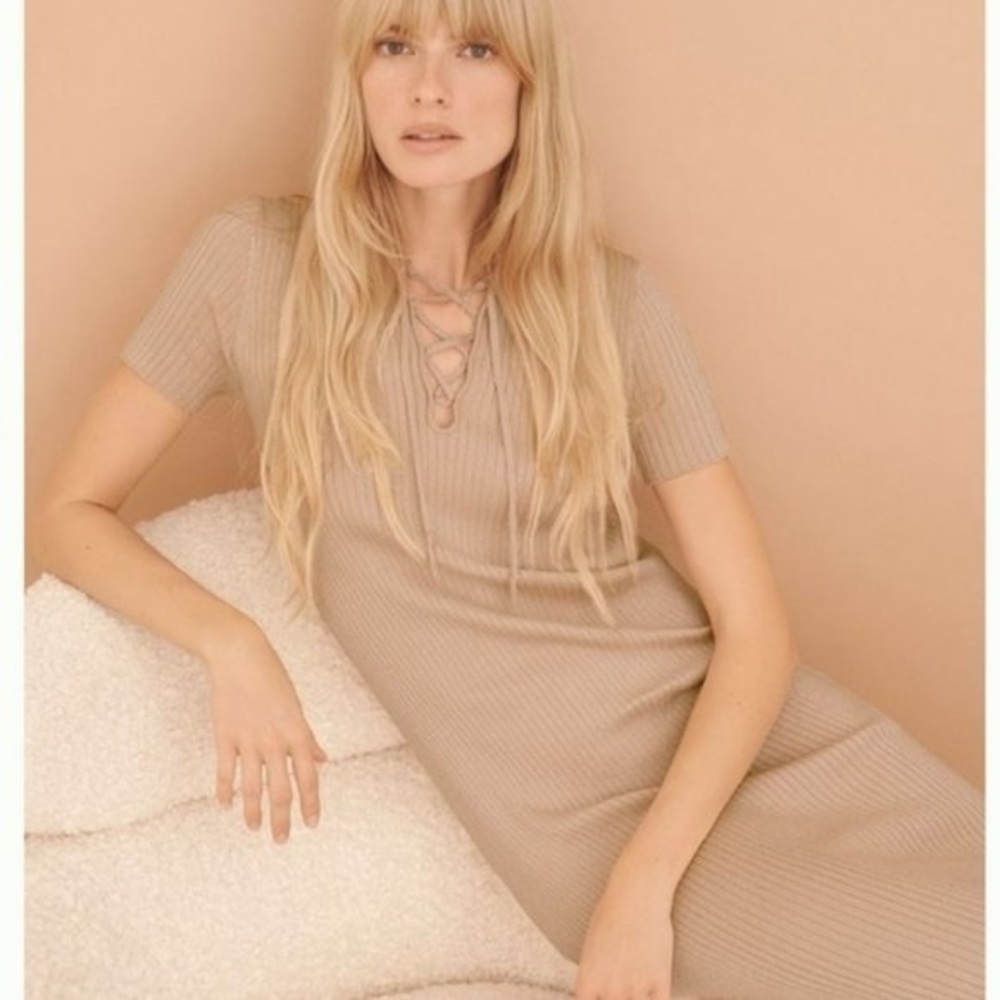Anthropologie Opal Shimmer Midi Dress
